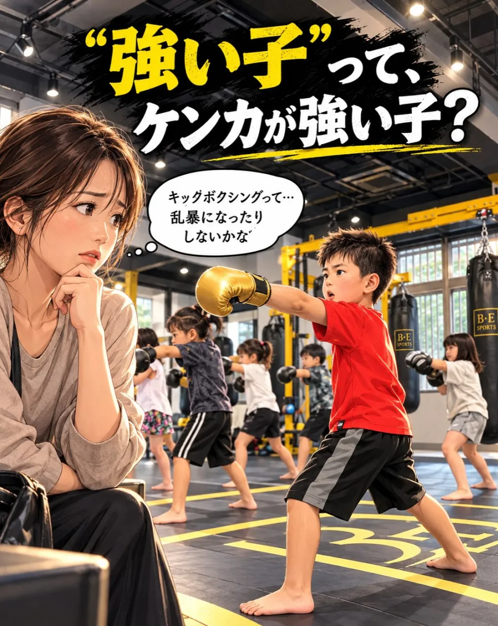 「キックボクシングを習わせたら、乱暴にならない？」